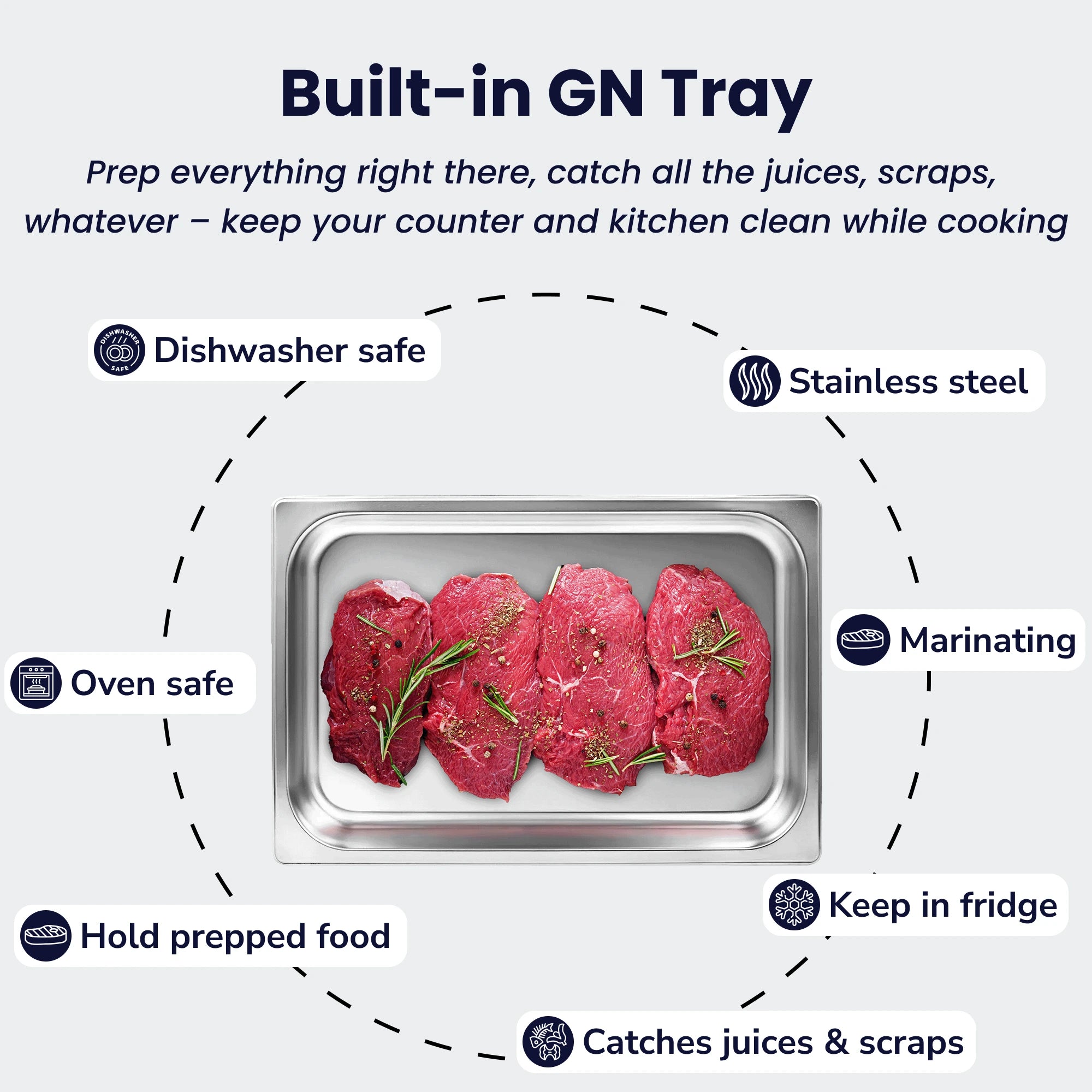 Ash & Sapele Cutting Board With Tray Large 24"x14"
