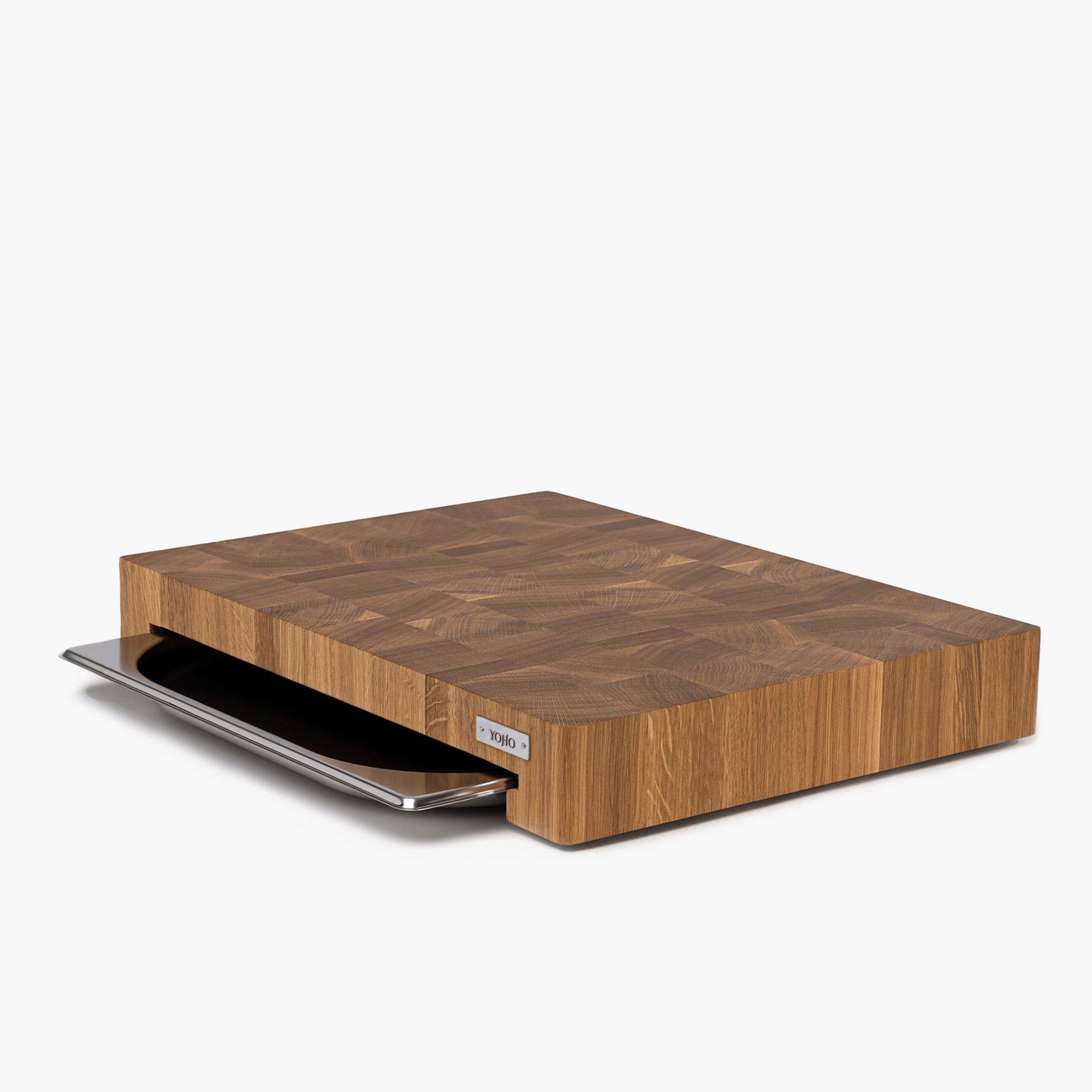 Oak Cutting Board With Tray Small 12"x16"