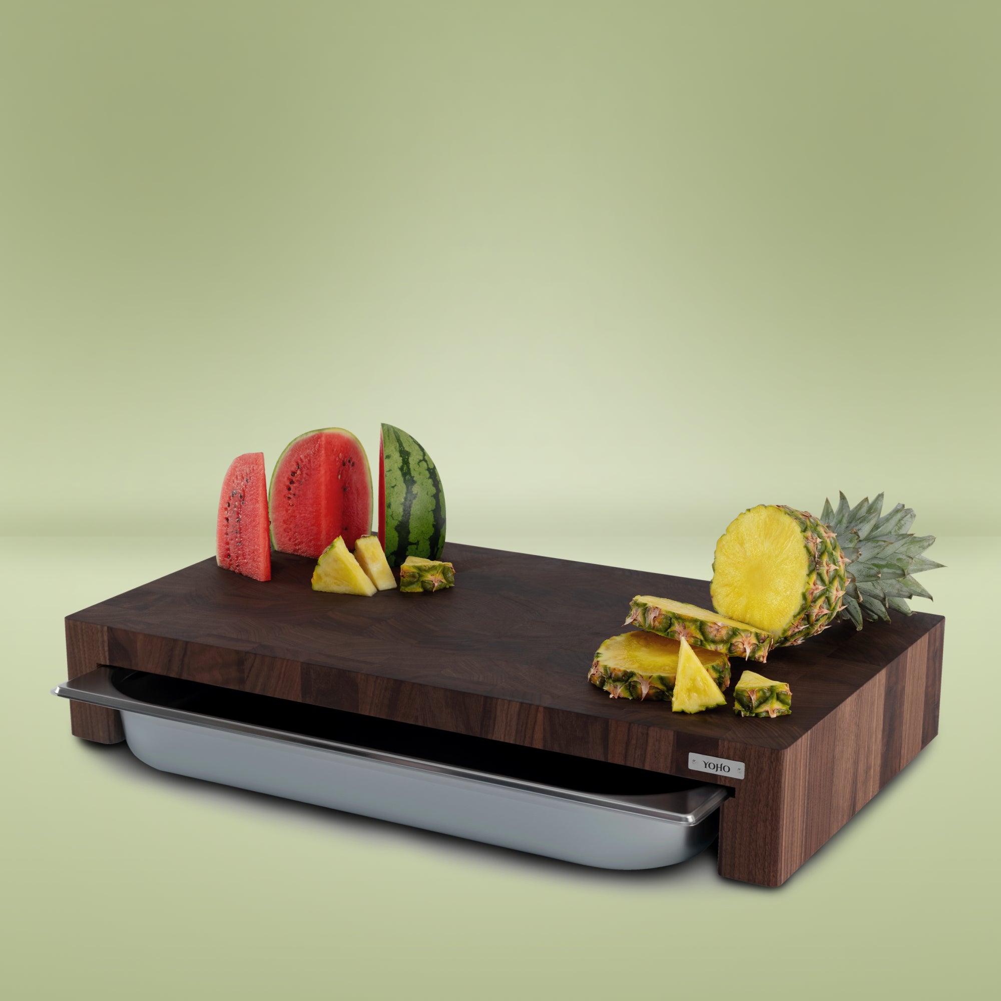 American Walnut Cutting Board With Tray Large 24"x14"