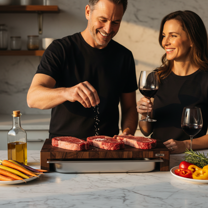 American Walnut Cutting Board With Tray Large 24&quot;x14&quot;