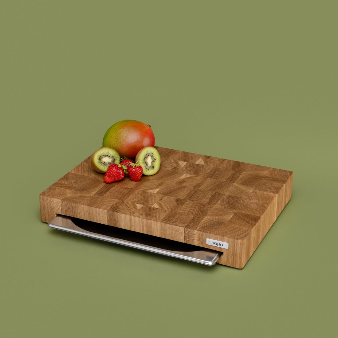 Oak Cutting Board With Tray Small 12&quot;x16&quot;