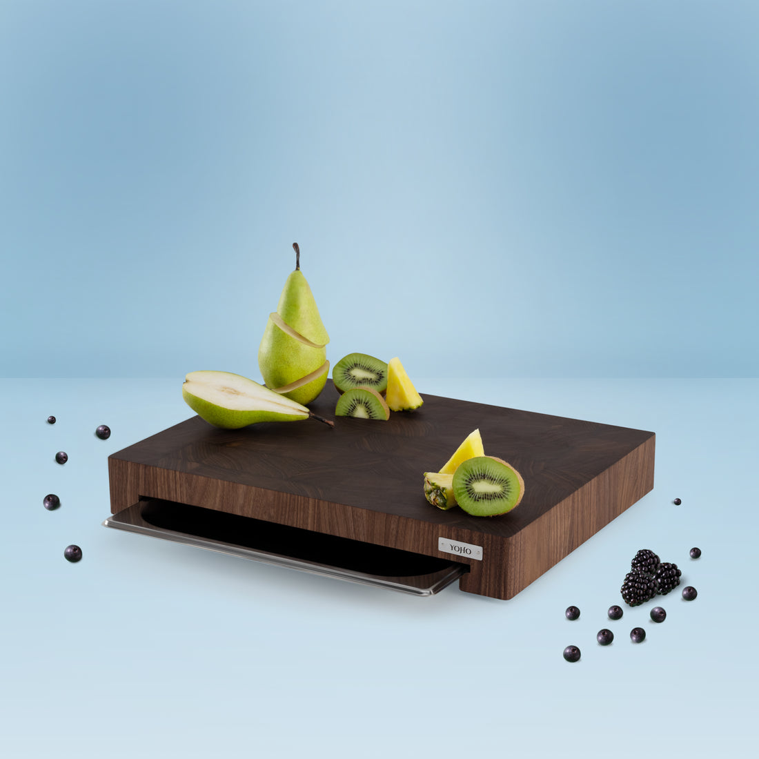 American Walnut Cutting Board With Tray Small 12&quot;x16&quot;