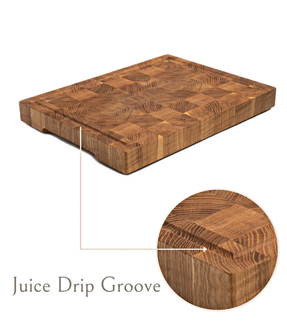 Standard End Grain Cutting Board Oak