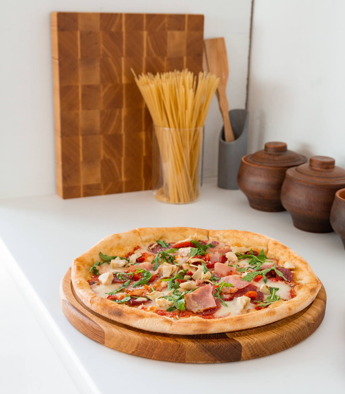 Cutting Board & Serve Platter for Pizza